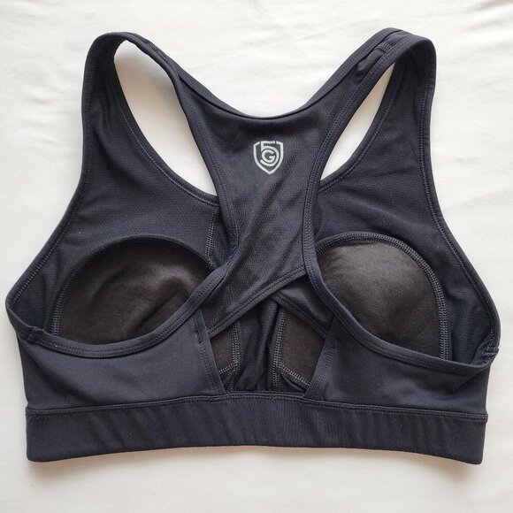 Goal Five Bra '99er Sports Bra SZ L BLACK Medium Support High-stretch Mesh - Picture 2 of 5